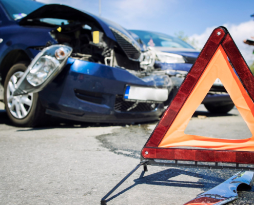 Risque professionnel routier, accident de voiture